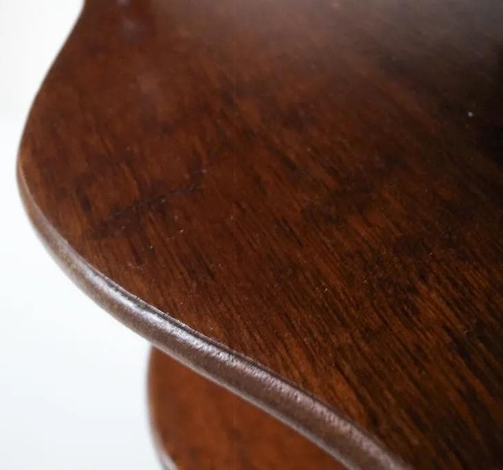 英国ヴィンテージ 小さな三段コーナーシェルフ ワットノット