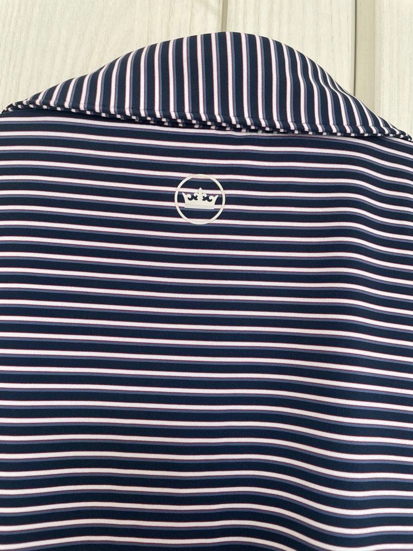 【新品タグ付】PETER MILLAR M 紺 ゴルフ UPF50