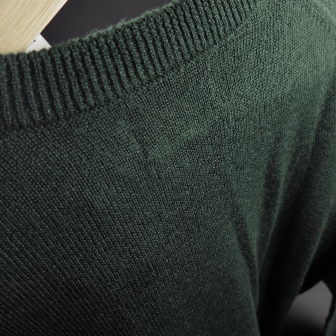 SHIPS×THE BEATLES　コラボ ニット セーター 緑　L