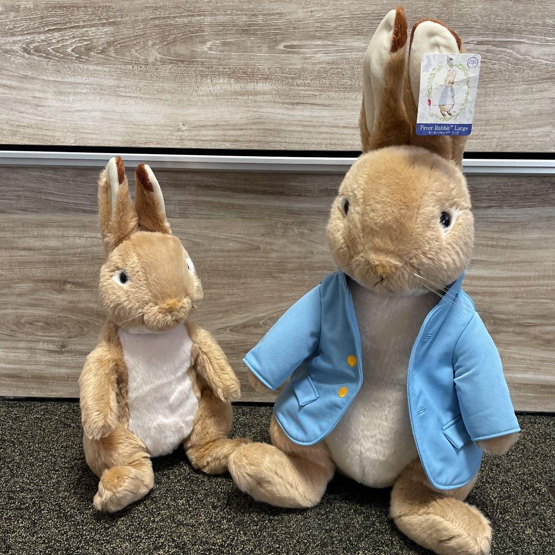 ピーターラビット ぬいぐるみ 特大サイズ 55cm／45cm 2点セット - メルカリ