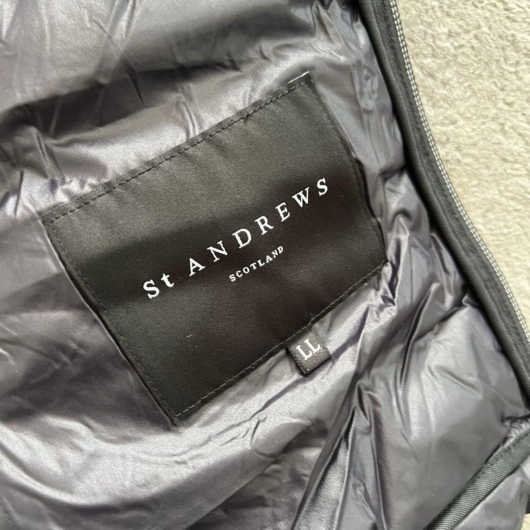 St ANDREWS セントアンドリュース　ダウンジャケット　メンズ　中綿　ロゴ