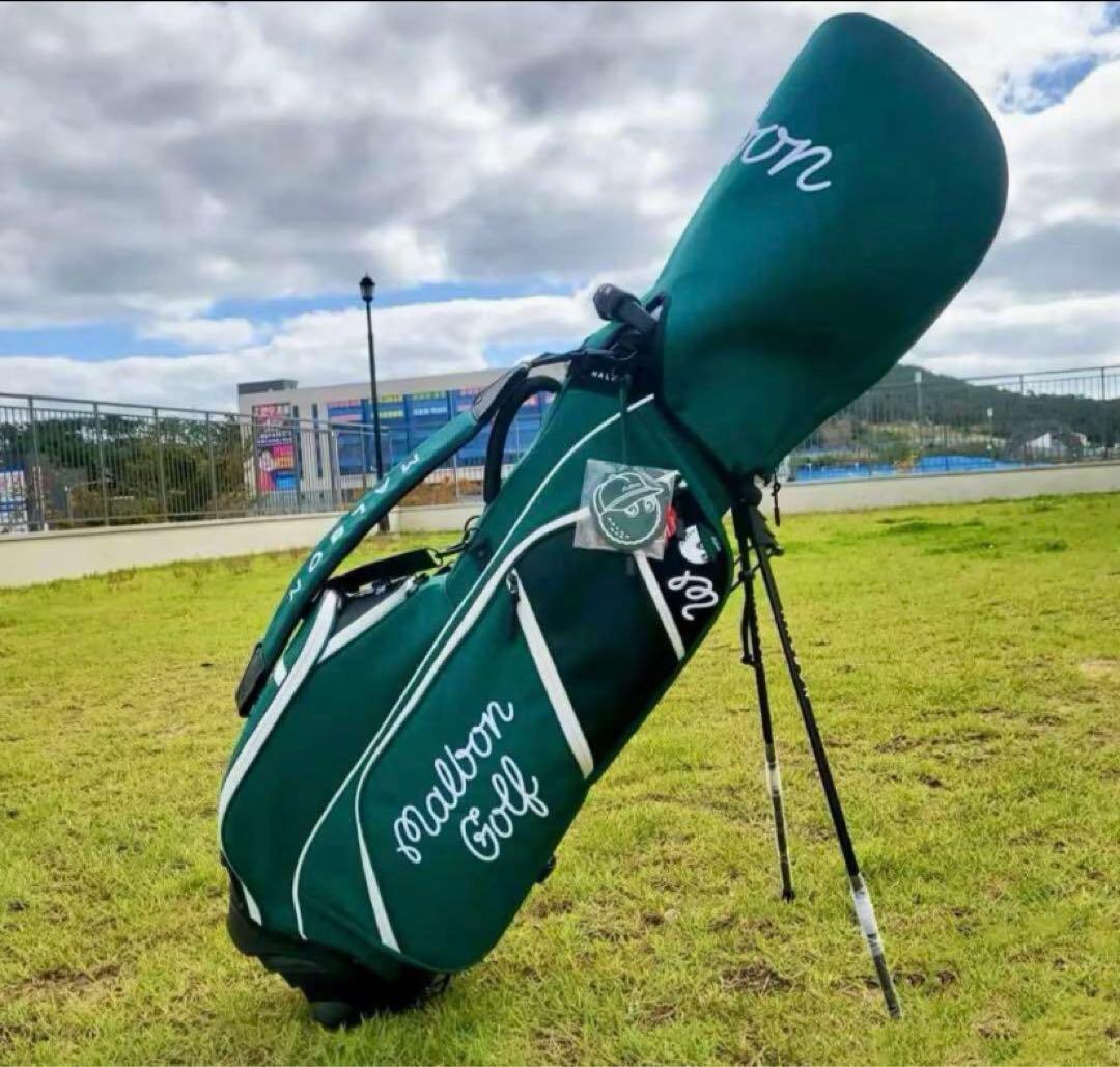 マルボンゴルフバッグmalbon golf キャディバッググリーン