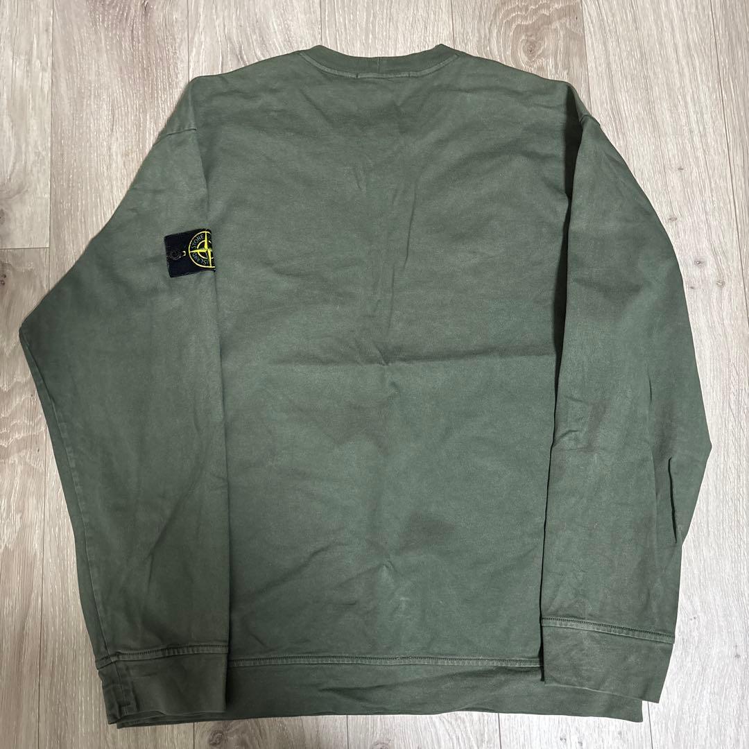 STONE  オリーブグリーン トレーナー