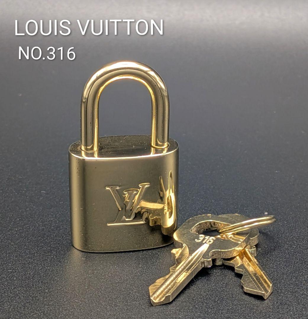 極美品 ルイヴィトン カデナ パドロック 南京錠 ゴールド 316番 キー2