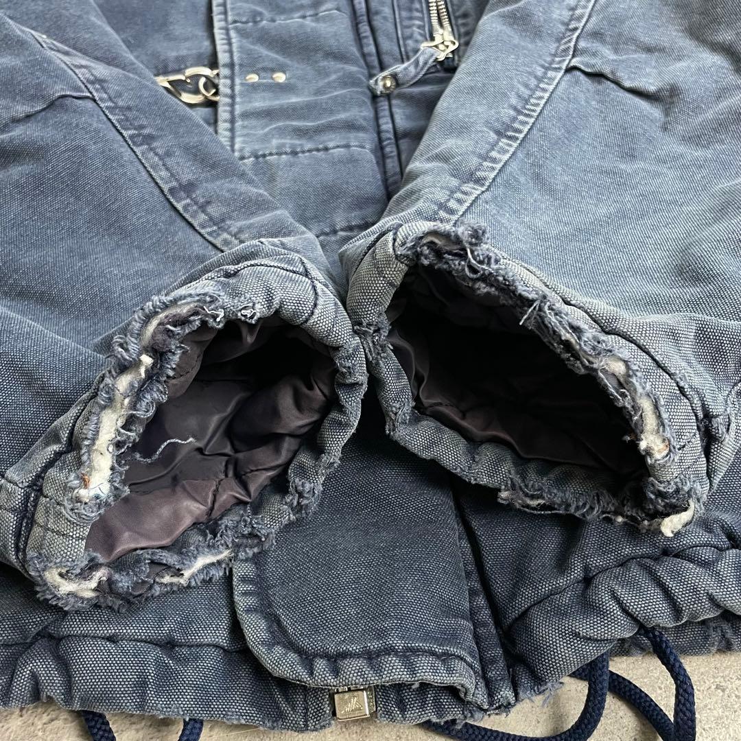 イタリア製 vintage ダック地 ファイヤーマン ワークジャケット ブルー系