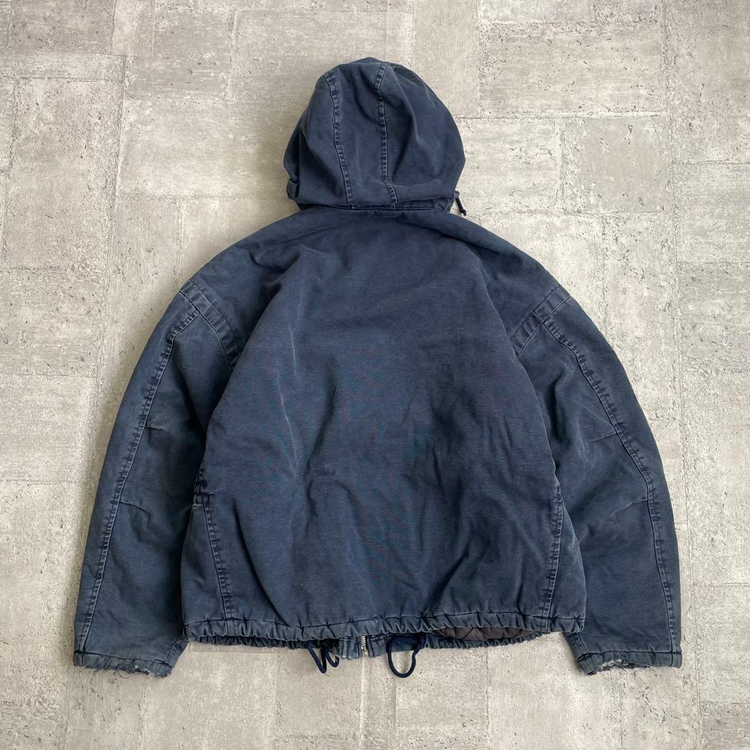 イタリア製 vintage ダック地 ファイヤーマン ワークジャケット ブルー系