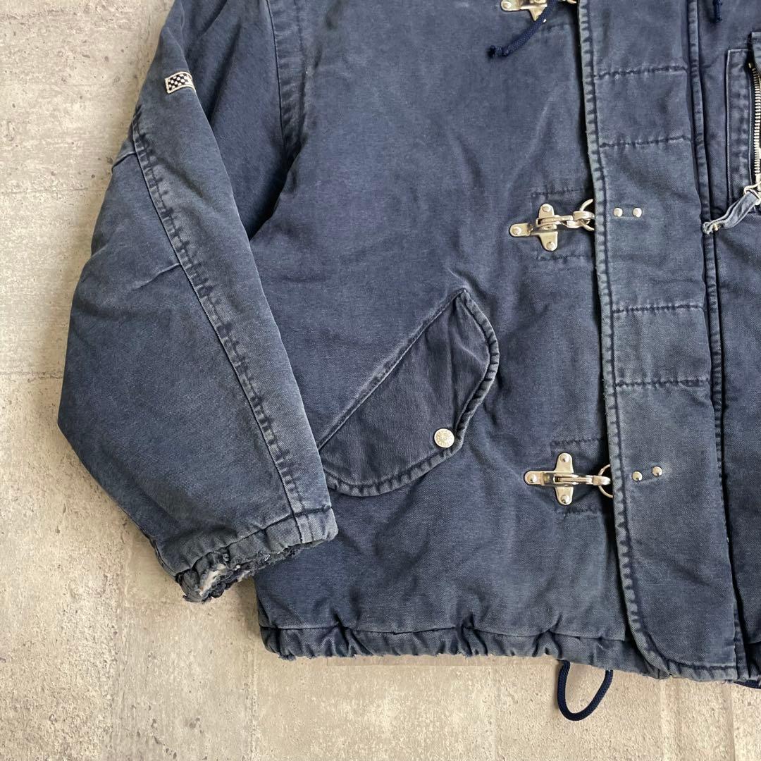 イタリア製 vintage ダック地 ファイヤーマン ワークジャケット ブルー系