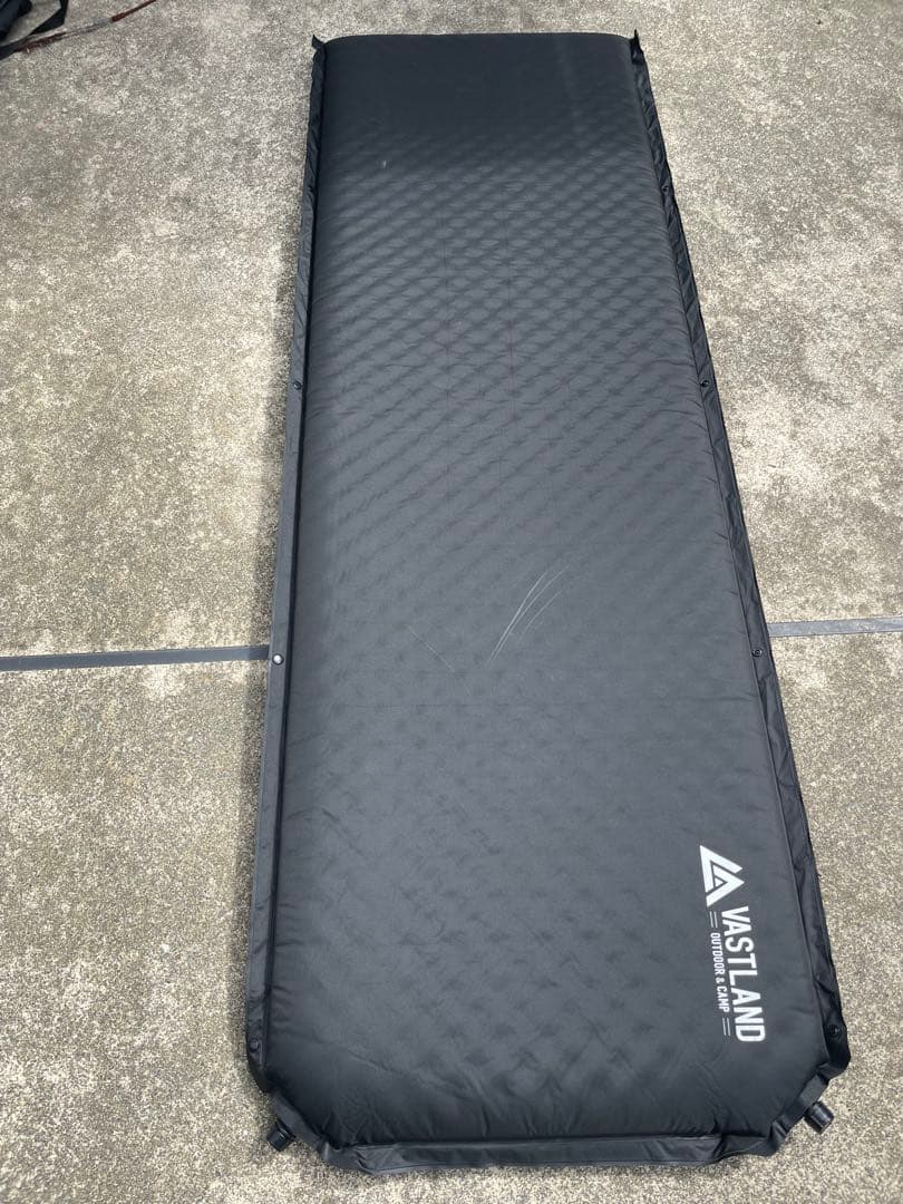 VASTLAND 2WAYコット&インフレータブルマット　セット　ブラック