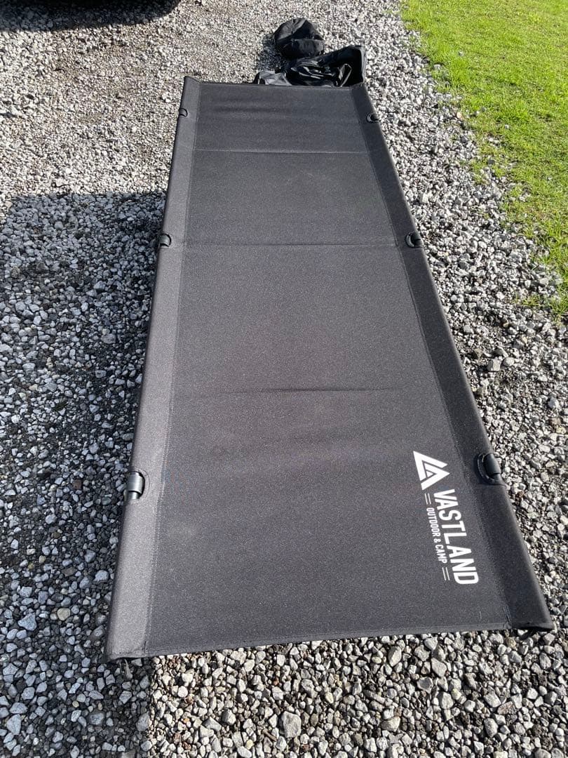 VASTLAND 2WAYコット&インフレータブルマット　セット　ブラック