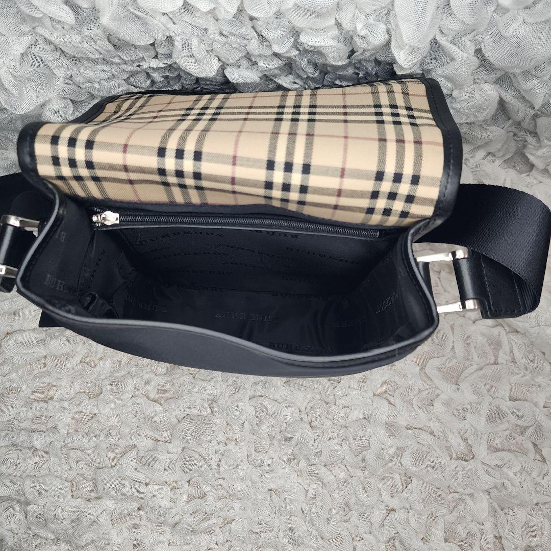 にゃんこ様専用美品 バーバリーロンドン ノバチェック レザー