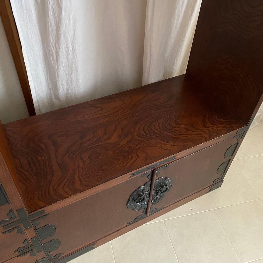 美品　岩谷堂　岩谷堂家具　飾り棚　茶箪笥　箪笥　民芸家具　岩谷堂箪笥　和　棚