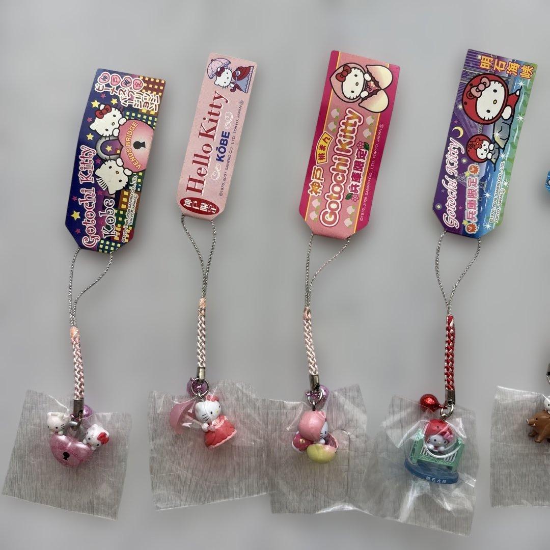 ご当地キティ 根付 ストラップ 兵庫 大阪 奈良 和歌山 京都 滋賀 まとめ売り