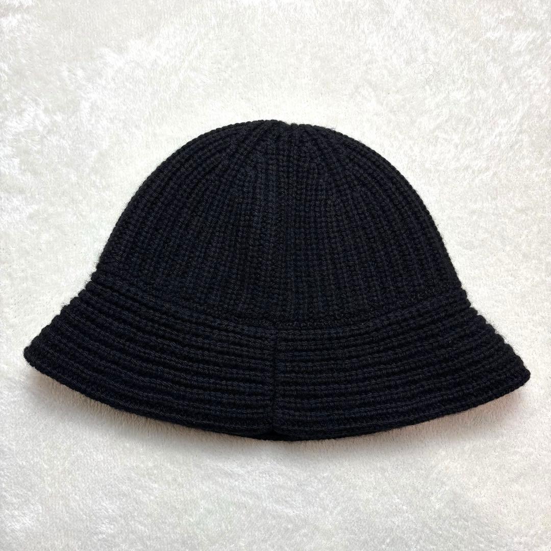 【近年モデル✨】セリーヌ クロシェバケットハット トリオンフ ブラック カシミヤ