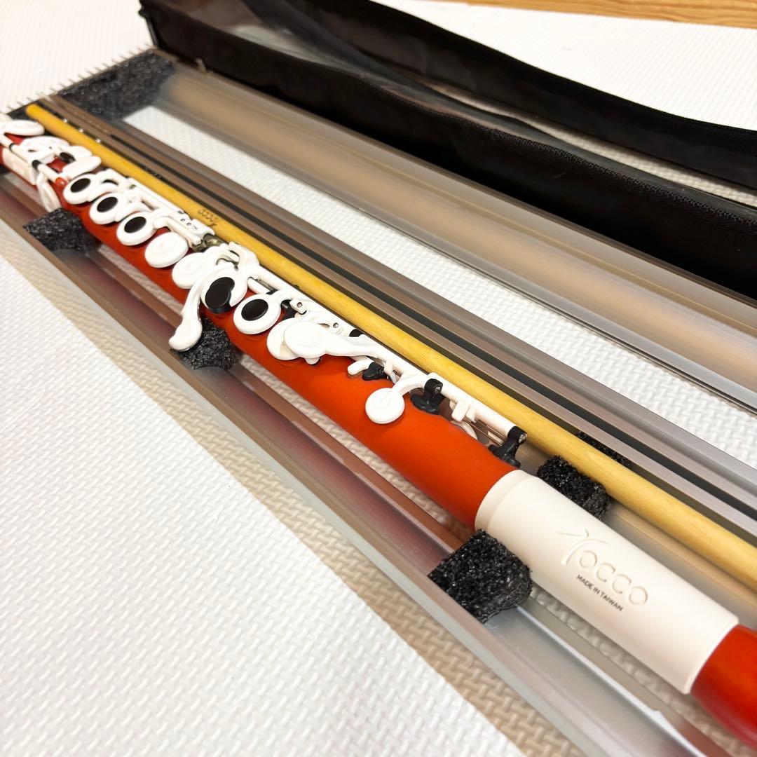 【美品】Tocco トッコ 樹脂製 フルート Guo社 アップルレッド