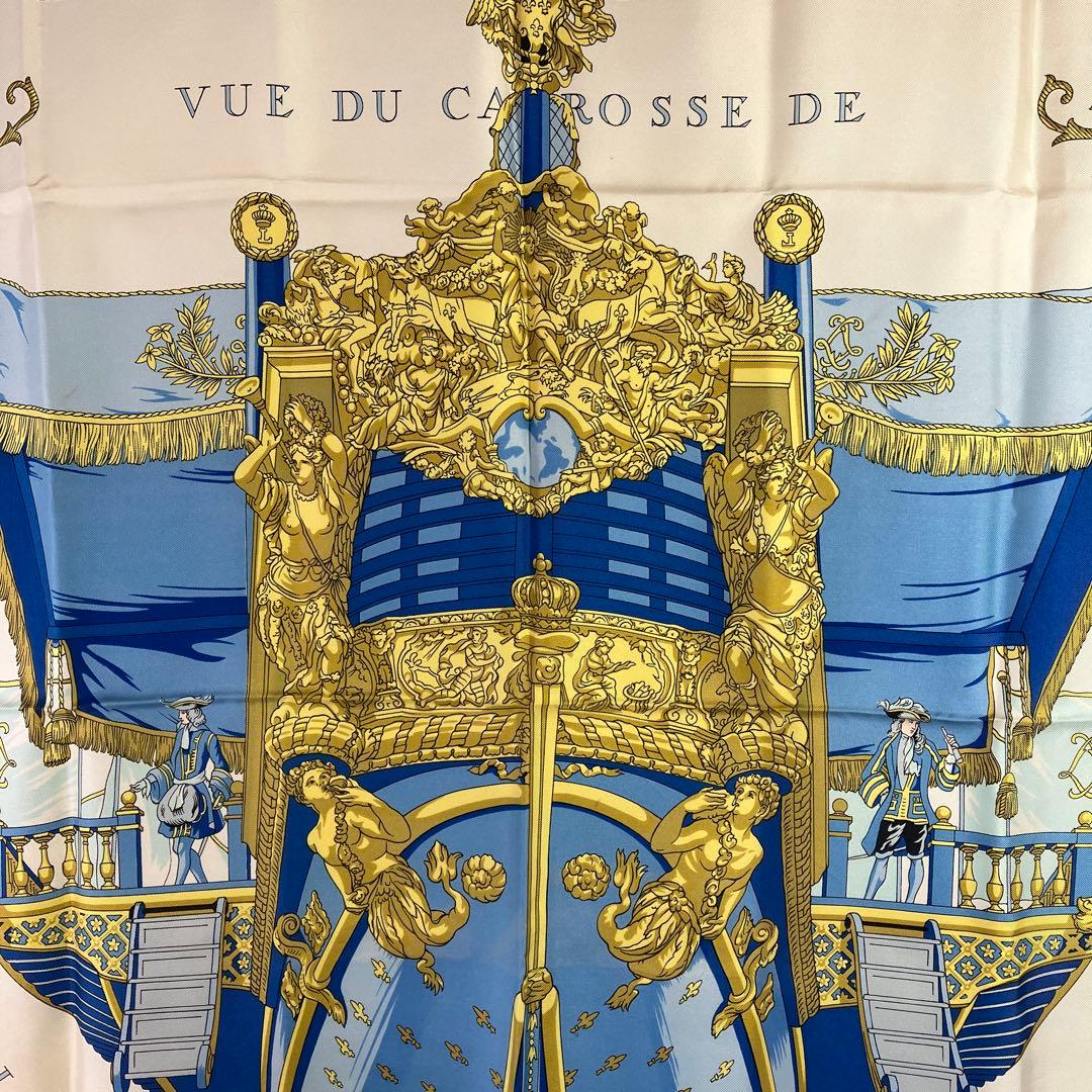 HERMES　エルメス　スカーフ　カレ90　シルク　クイーンの戴冠式　4929