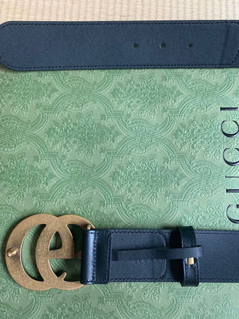 新品GUCCI ダブルGバックル ベルト 箱付き