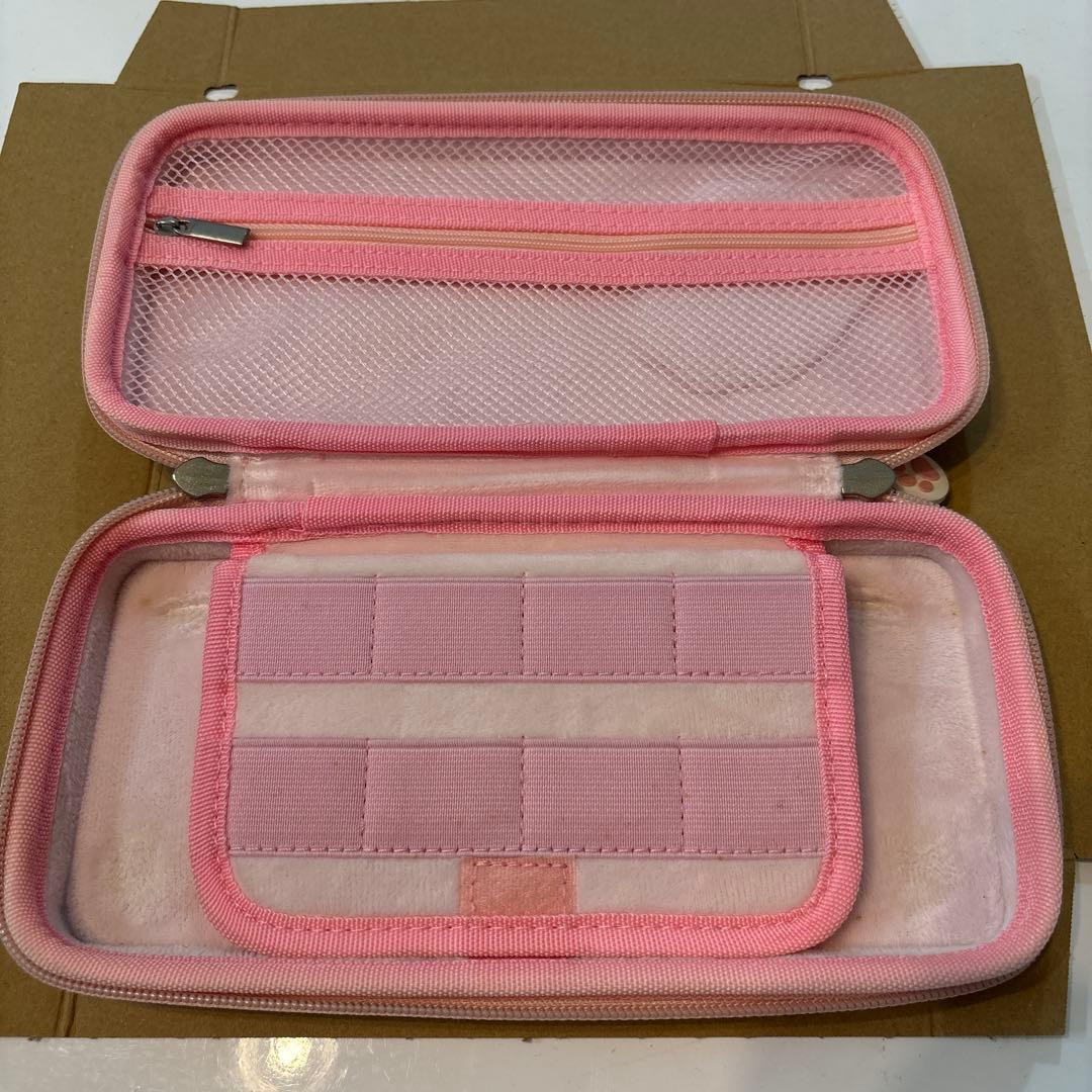 Nintendo Switch Lite ピンク 肉球デザイン　クリアカバー