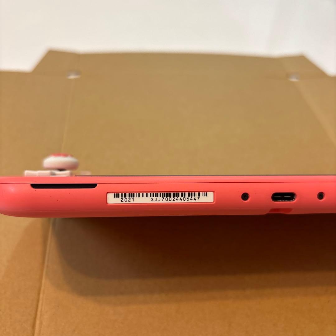 Nintendo Switch Lite ピンク 肉球デザイン　クリアカバー