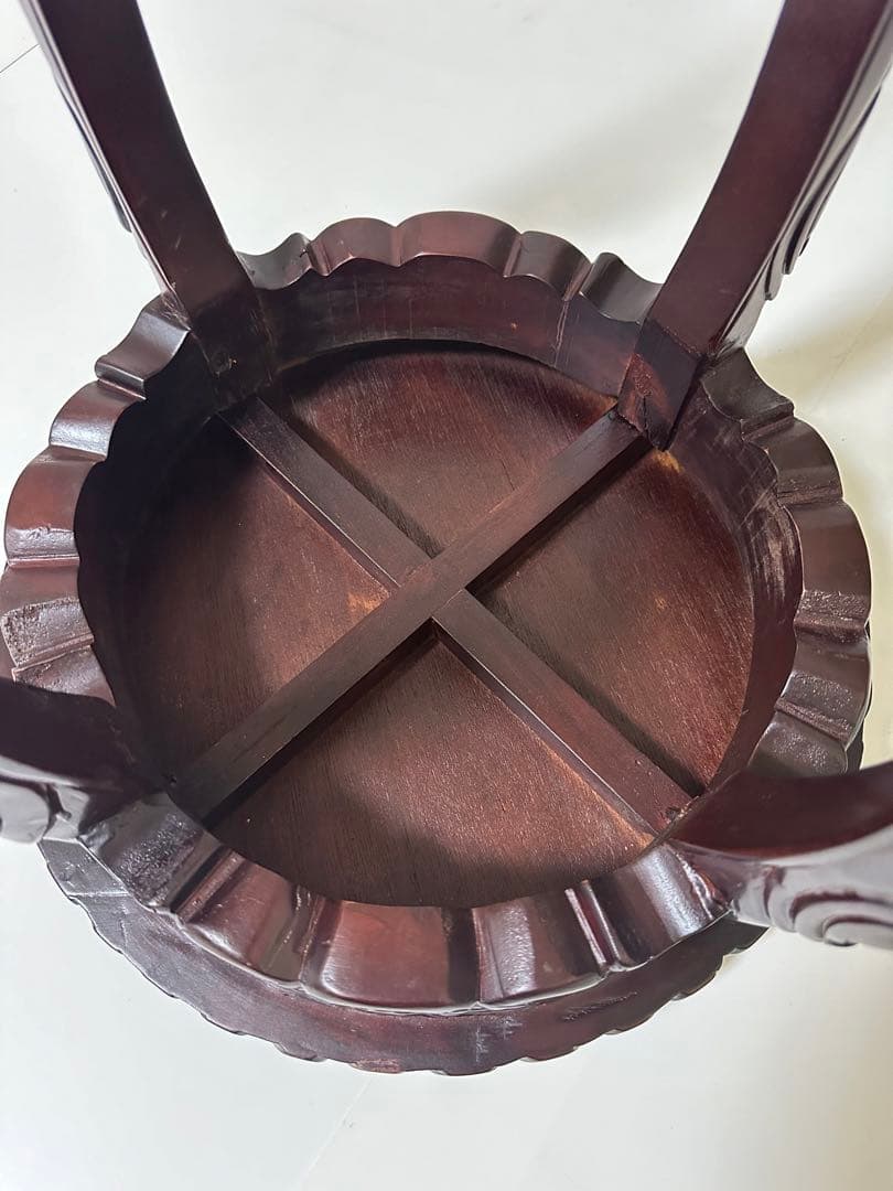 アンティーク調 クラシック ヨーロッパ家具 花台 サイドテーブル 猫足