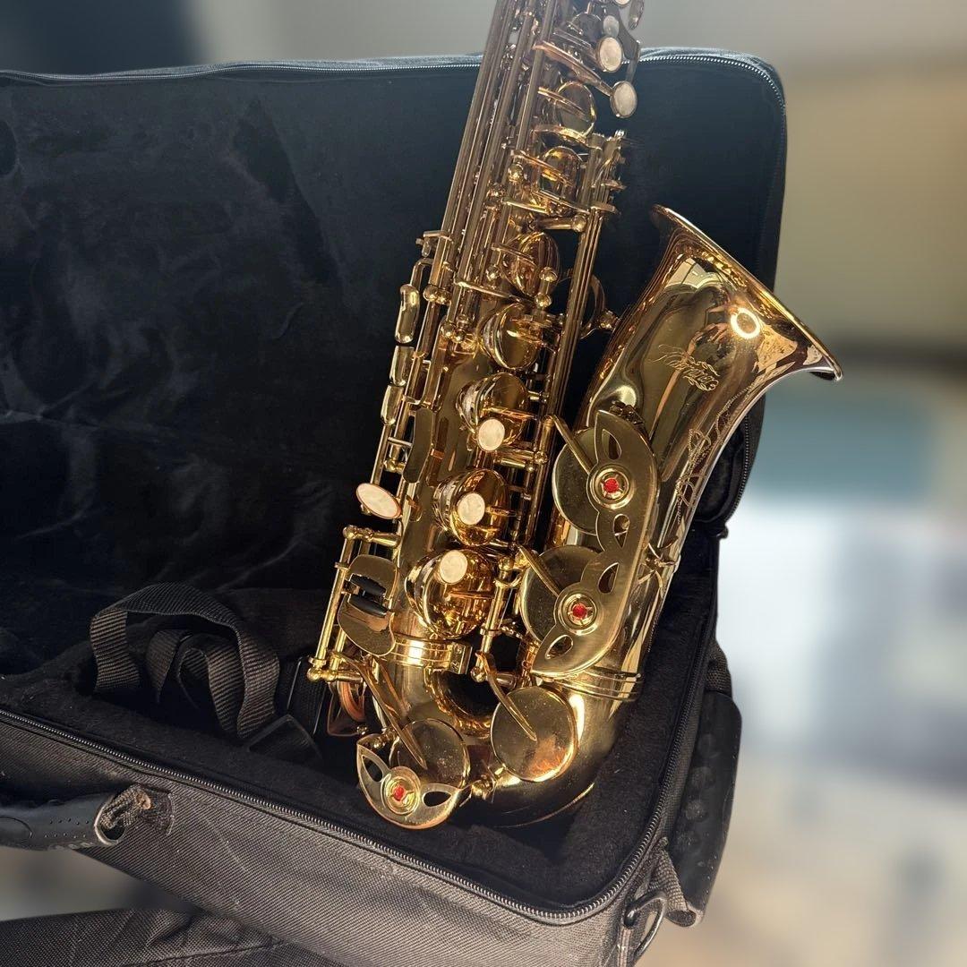 Kaerntnerアルトサックス本体 赤い装飾 ケース付き