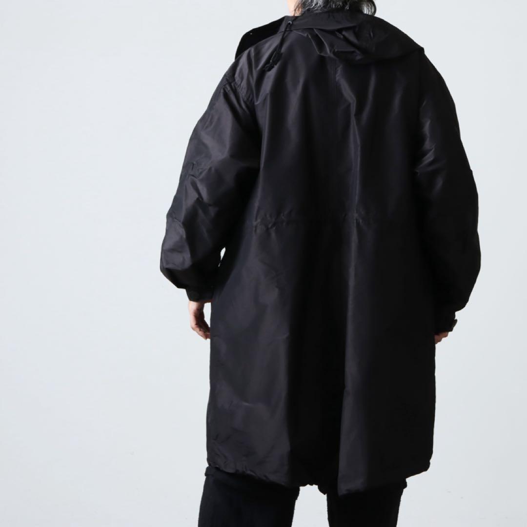 COMOLI コモリ　コットンシルク フーデッドコート　サイズ2