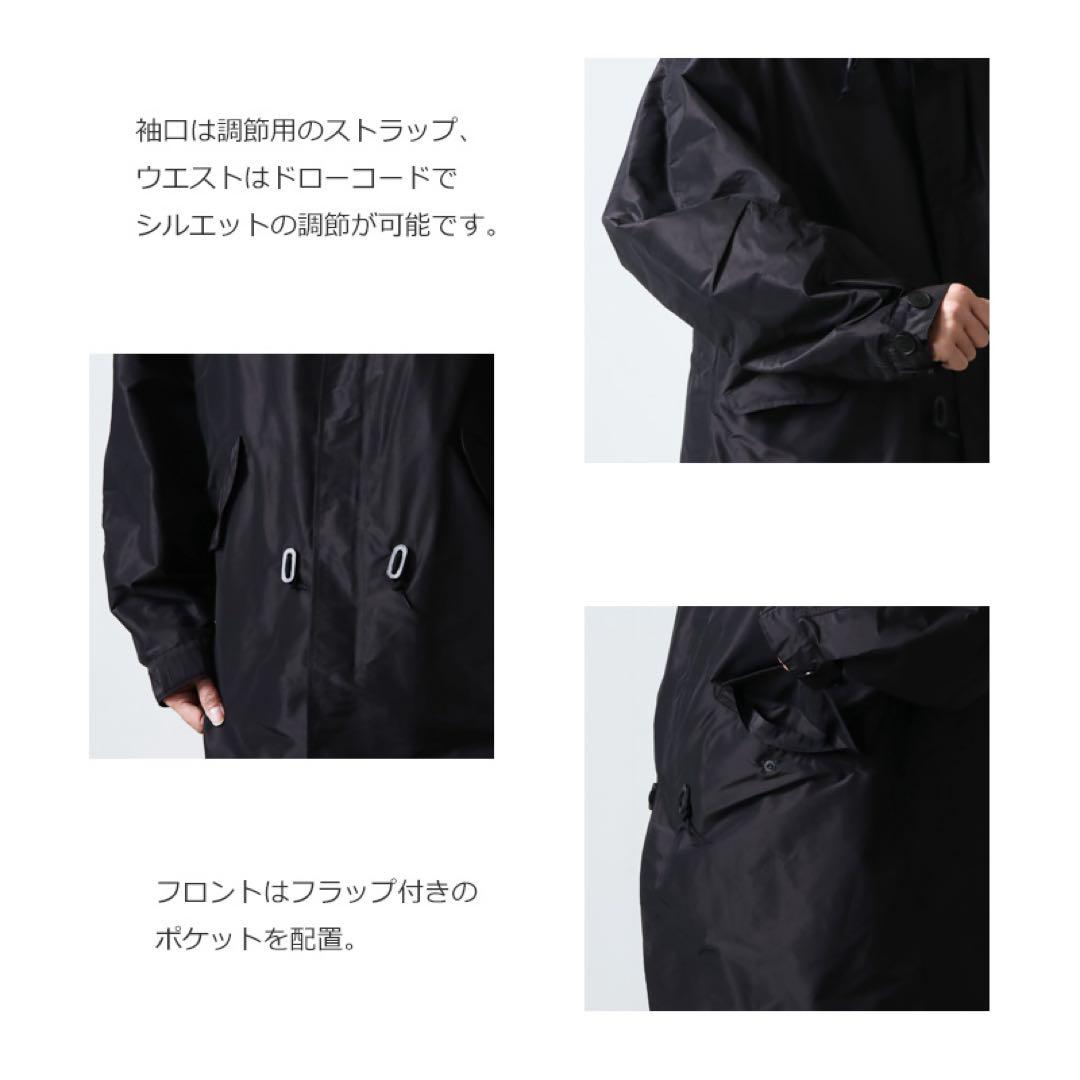 COMOLI コモリ　コットンシルク フーデッドコート　サイズ2