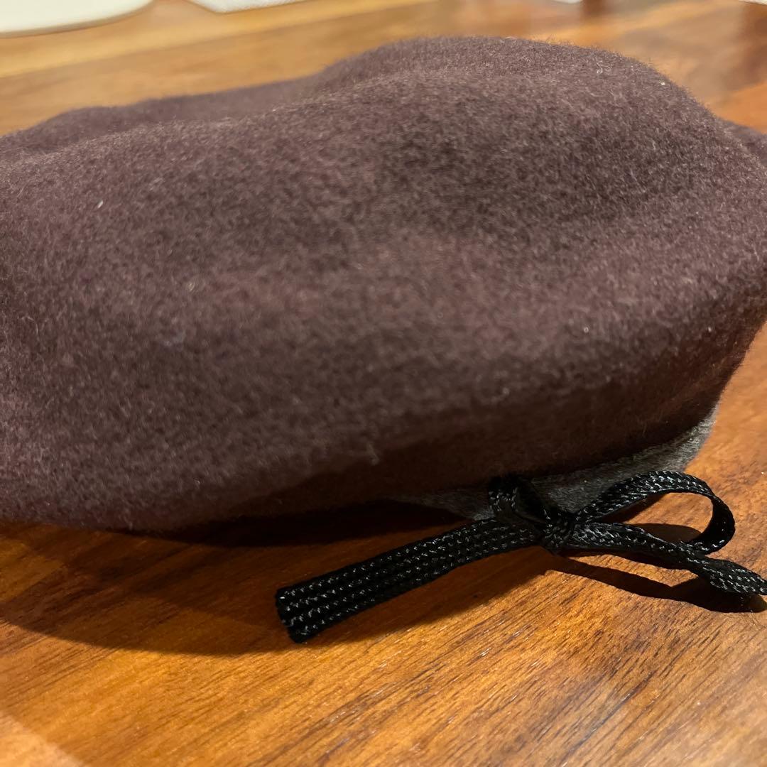 超希少‼️CELINE セリーヌ ダークブラウン ベレー帽　オンワード樫山