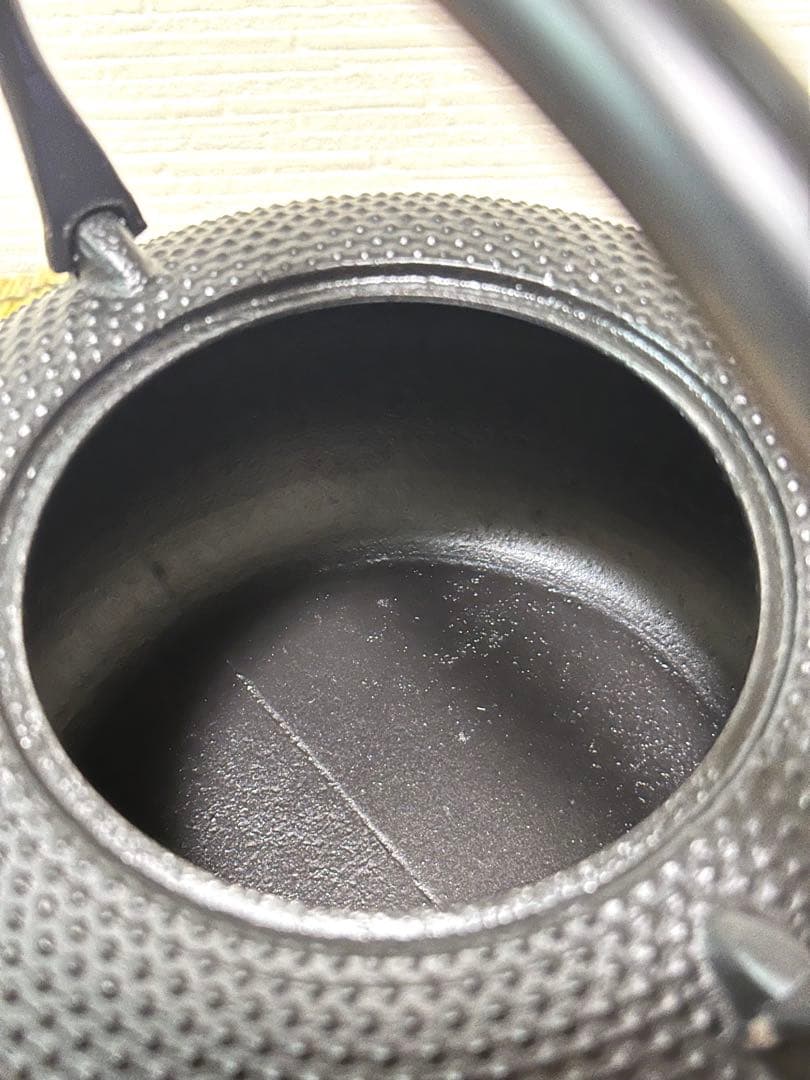 南部盛榮堂造１８型アラレ　南部岩鋳造　鉄瓶台セット　maisonnnn様売約済み