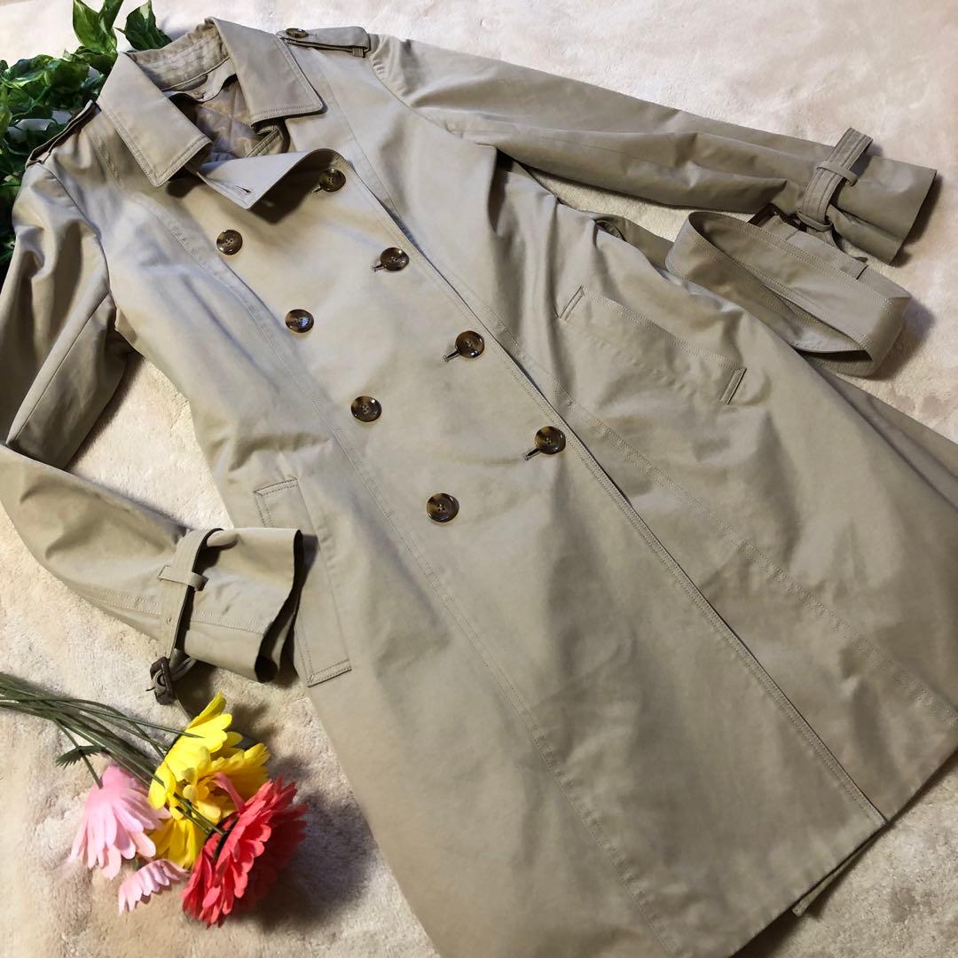 極美品♡アナイ　トレンチコート　ライナー付き　ベージュ　ロング　防寒　38サイズ