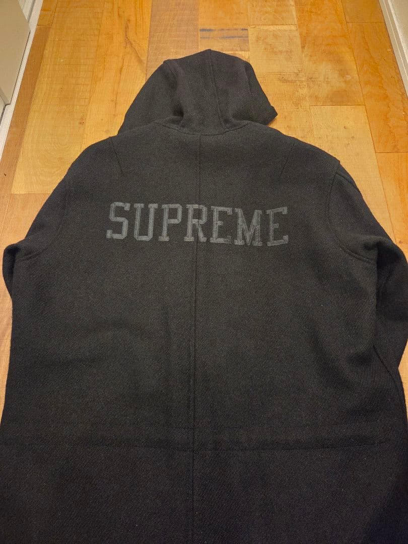 【美品】Supreme Wool Fishtail Parka 16AW M 黒