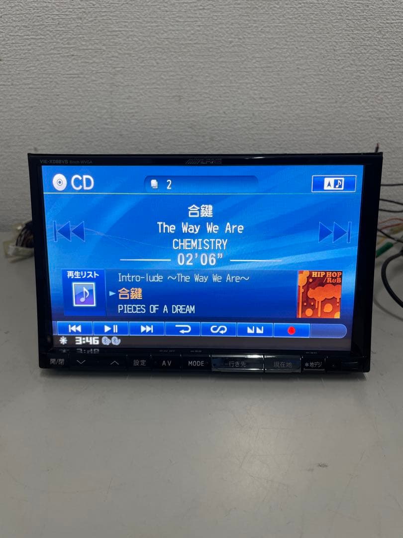 アルパイン◇VIE-X088VS◇フルセグ/CD/DVD/BT/SD