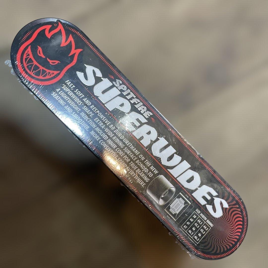 スピットファイアスケートボードホイール ウレタン製 レッド/イエロー62ミリ