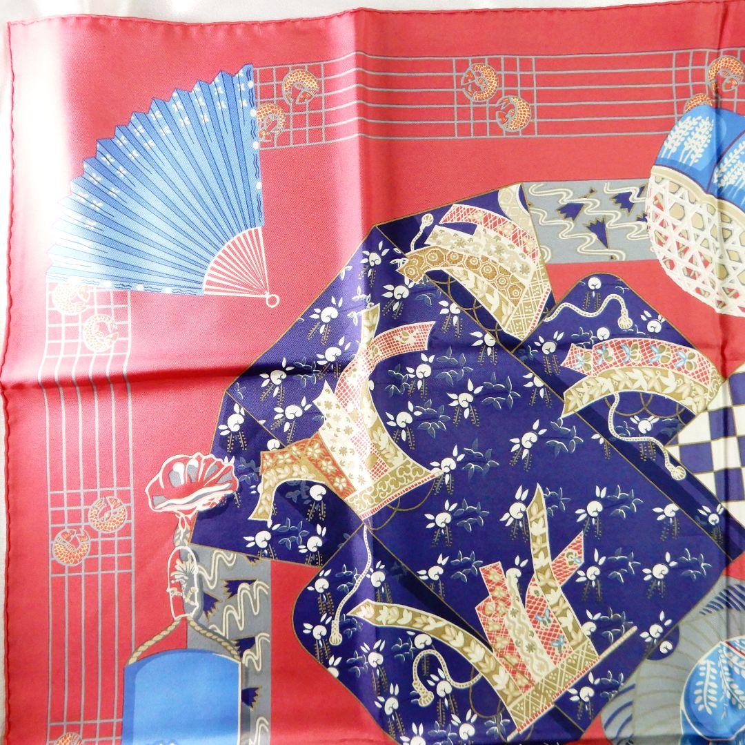 レア!HERMES　カレ90　KIMONOS et INROS 着物と印籠　和風