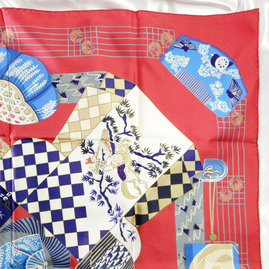 レア!HERMES　カレ90　KIMONOS et INROS 着物と印籠　和風