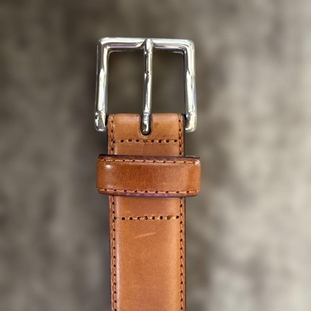 英国王室御用達ETTINGER／エッティンガー　ベルト　ブラウン