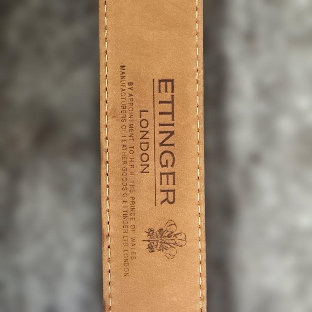 英国王室御用達ETTINGER／エッティンガー　ベルト　ブラウン
