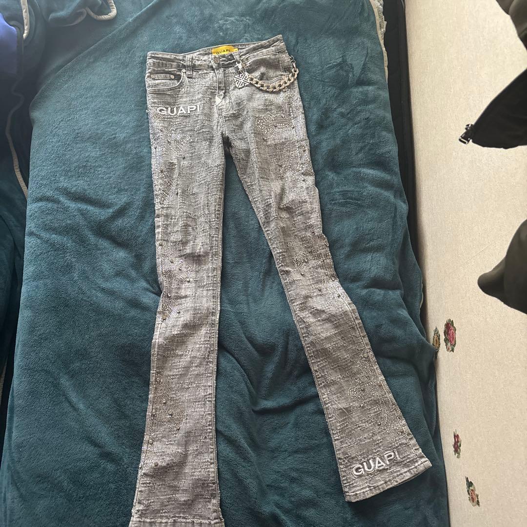 GUAPI グレー スキニーフレアデニム 28 ecoandstyle_25wo-gp-ss19