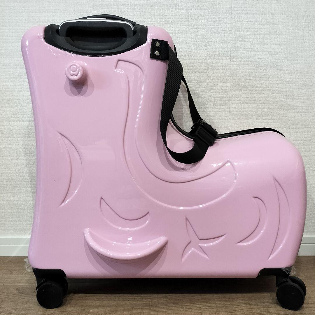 NORICCOノリッコ子ども乗れるキッズキャリーケーススーツケースMサイズピンク