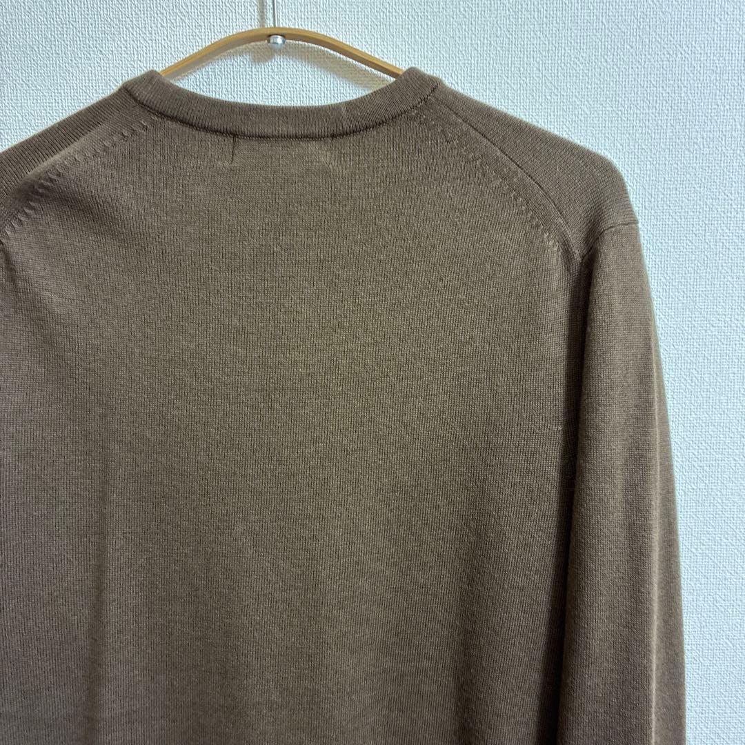 Fred Perry ブラウン クルーネックセーター