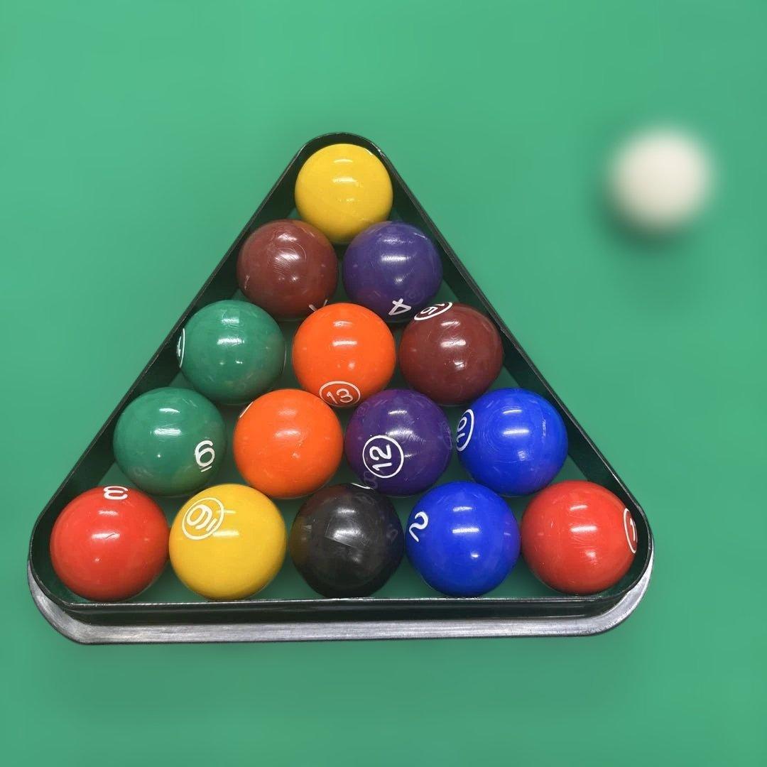 ミニビリヤードセット 16個ボールとラック付き