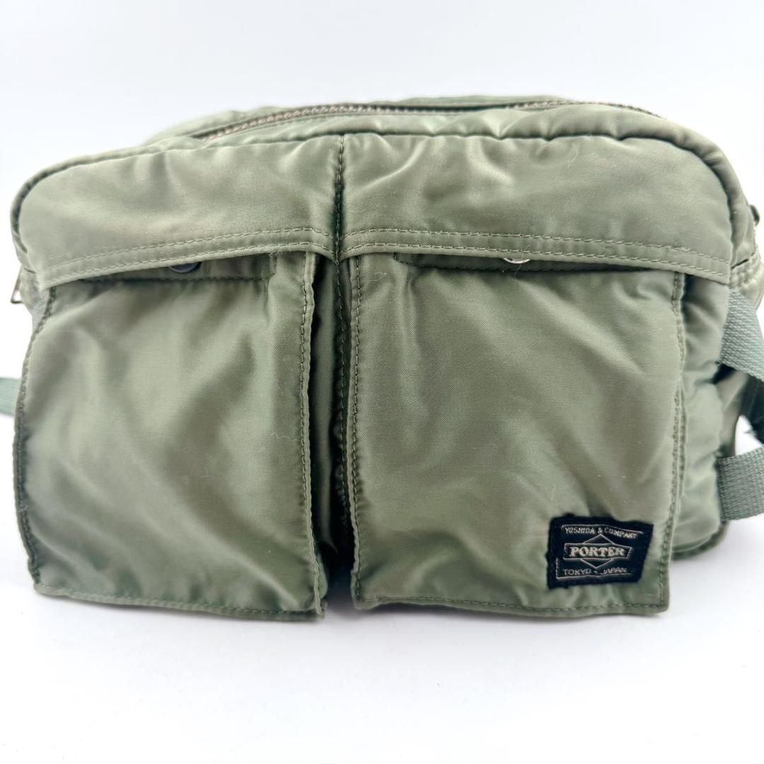 PORTER タンカー 2way ボディバック ショルダー　ウエスト　カーキ