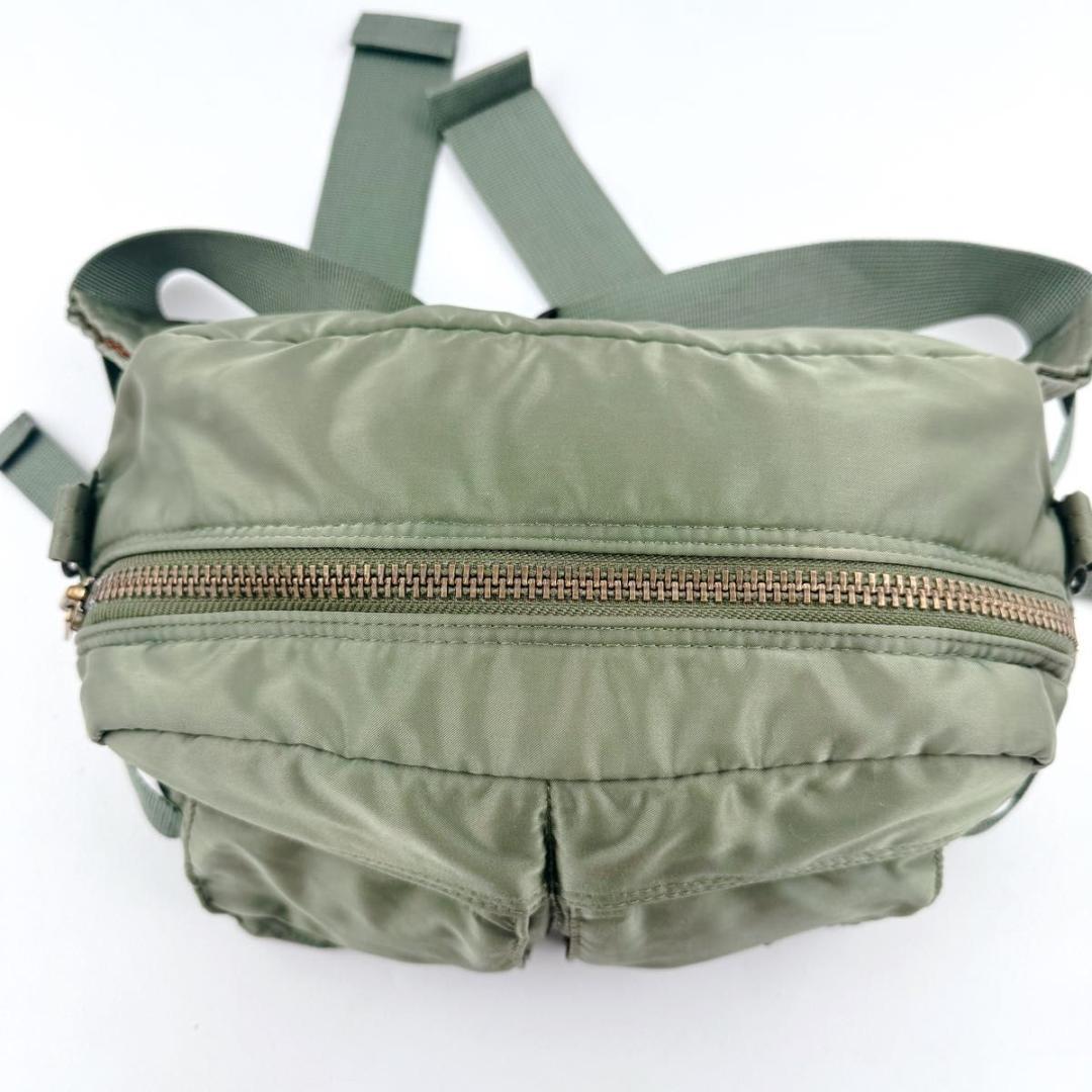PORTER タンカー 2way ボディバック ショルダー　ウエスト　カーキ