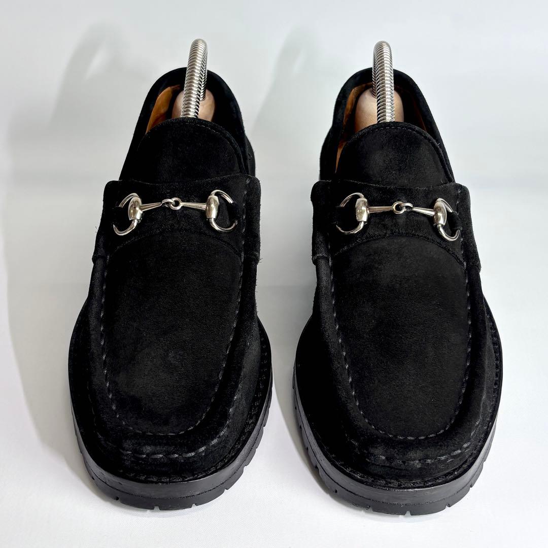 GUCCI グッチ ホースビット ローファー スエード コマンドソール 23.5