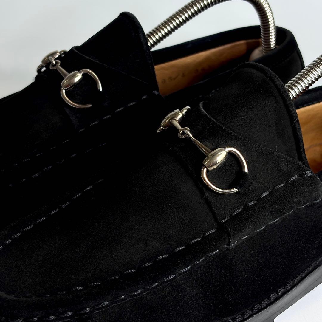 GUCCI グッチ ホースビット ローファー スエード コマンドソール 23.5