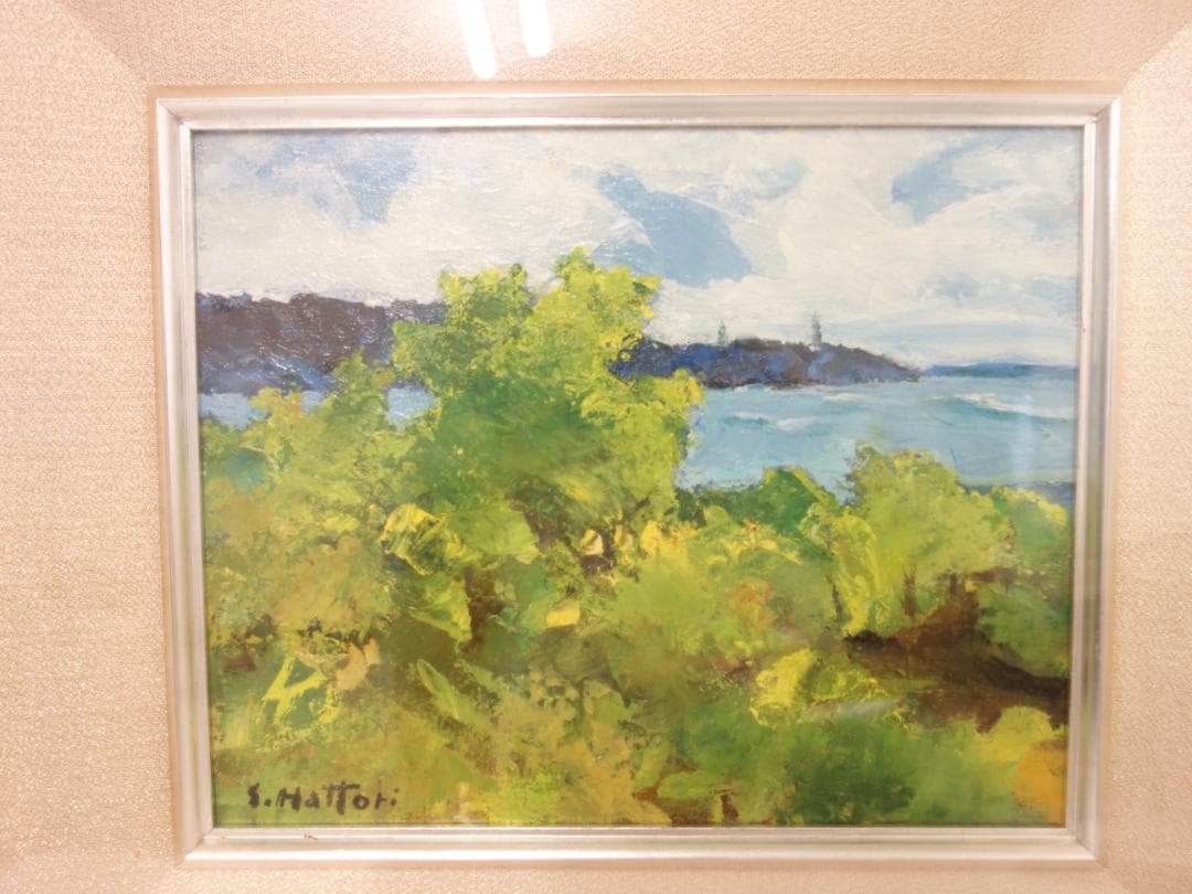 中古】M▽服部正一郎 油絵 油彩 風景画 鳴門 F3 (37733) - メルカリ