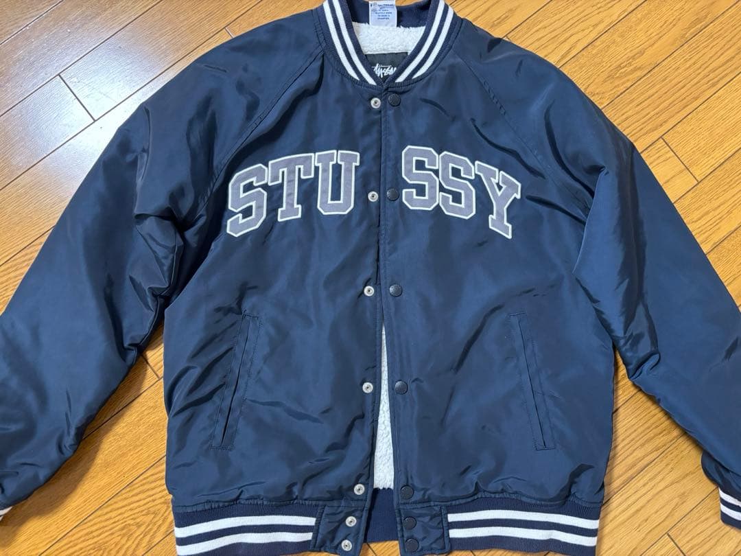 STUSSY ボンバージャケット S ネイビー