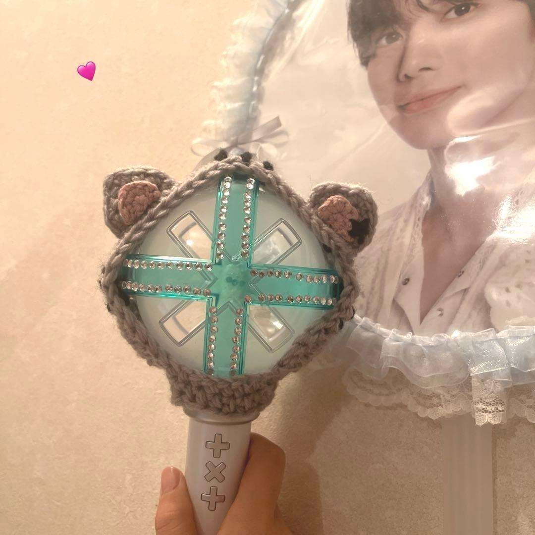 TXT ペンライト カバー モア棒 MOA 編み物 ver2 - メルカリ