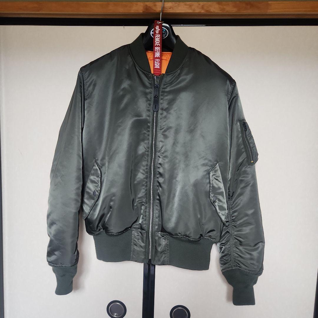 ALPHA アルファ MA-1 レプリカグレー Lサイズ　#2000