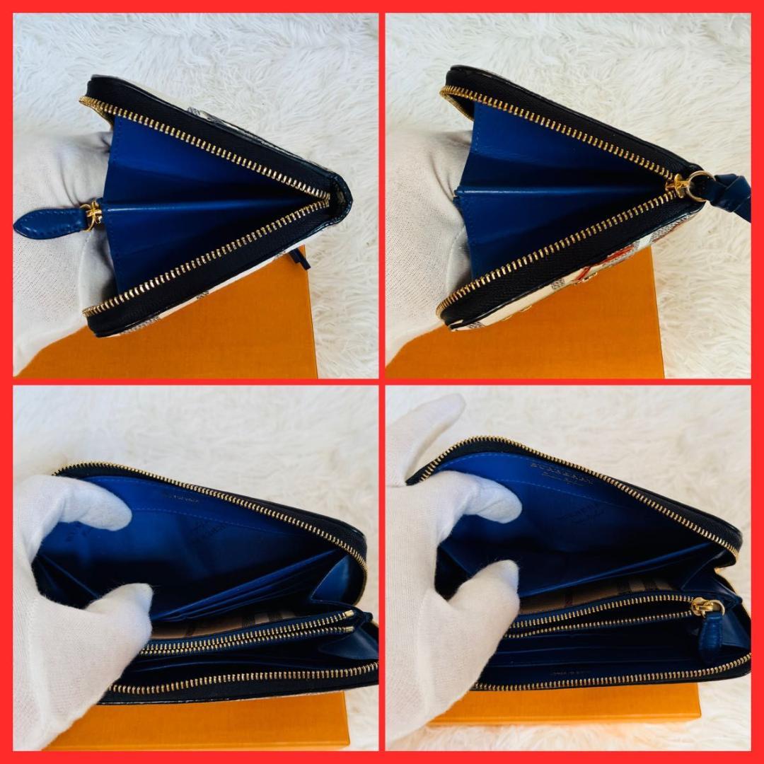 【希少品！】バーバリー 長財布 ラウンドファスナー クリーチャー パッチワーク