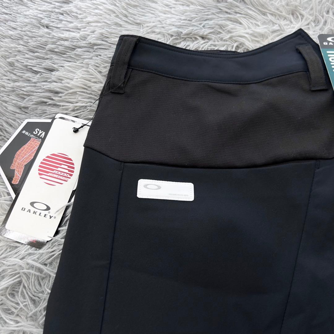 新品　オークリー　パンツ　ストレッチ　テーパード　スカル　ネイビー　春秋冬　32